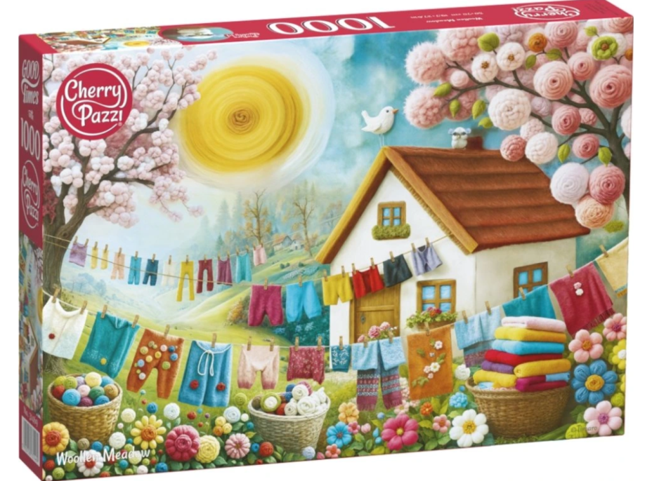 CHERRY PAZZI Puzzle Vlněná louka 1000 dílků