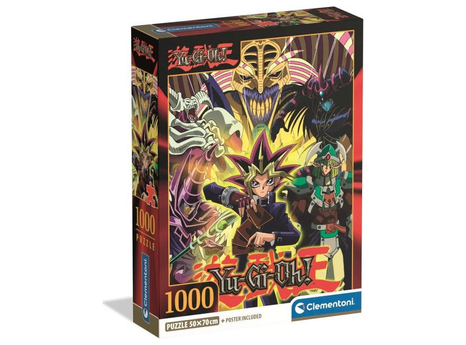 CLEMENTONI Puzzle Yu-Gi-Oh! – Anime koláž 1000 dílků