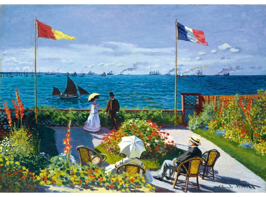 BLUEBIRD Puzzle Zahrada v Sainte-Adresse 1000 dílků