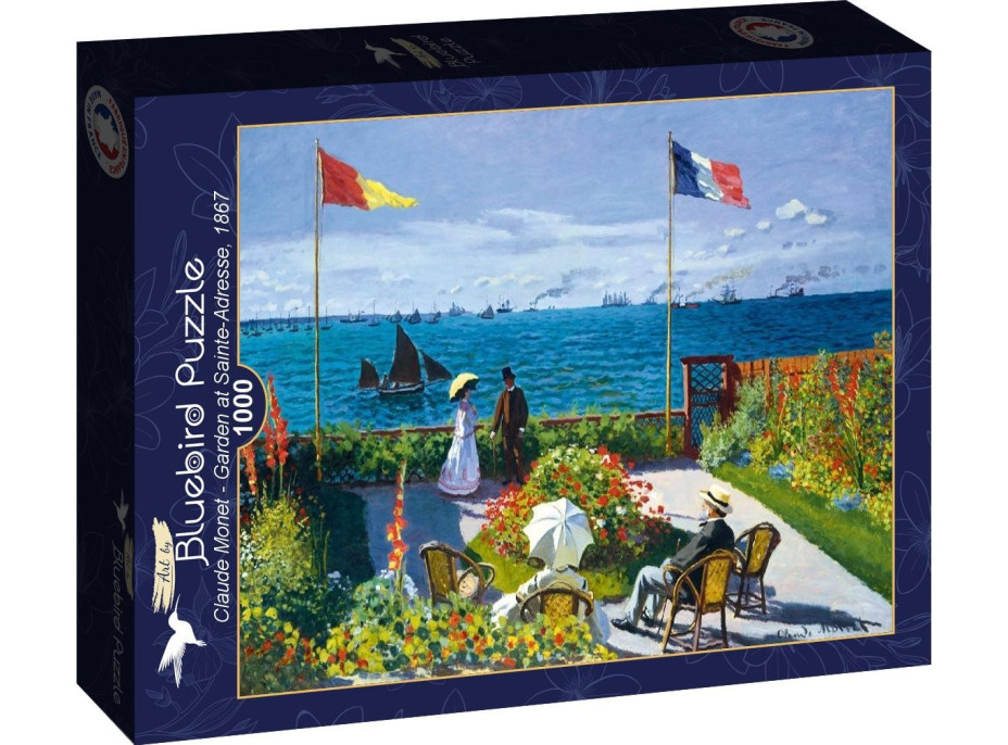 BLUEBIRD Puzzle Zahrada v Sainte-Adresse 1000 dílků
