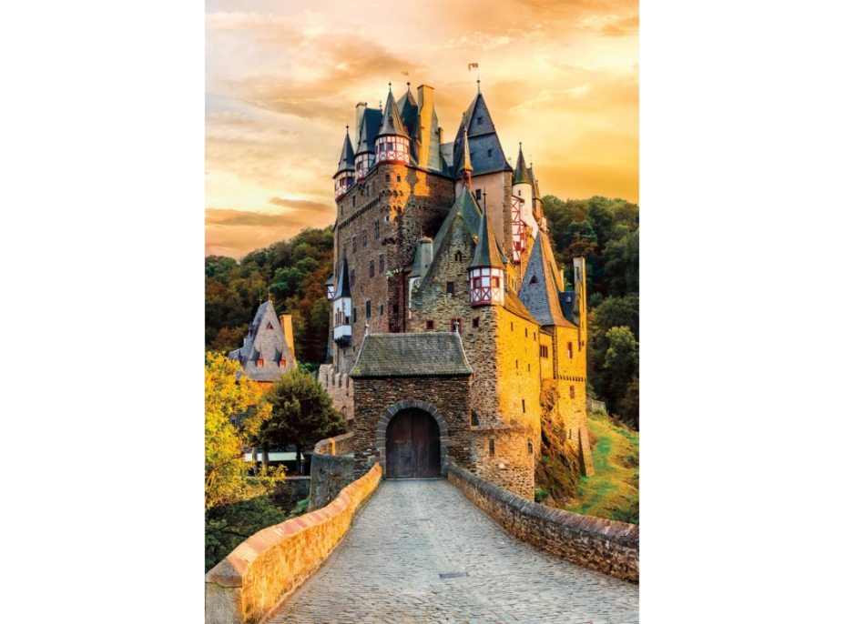 CLEMENTONI Puzzle Zlatá hodina na hradě Eltz 1000 dílků
