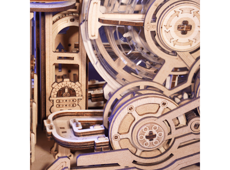 ROBOTIME Rokr 3D dřevěné puzzle Kuličková dráha 653 dílků