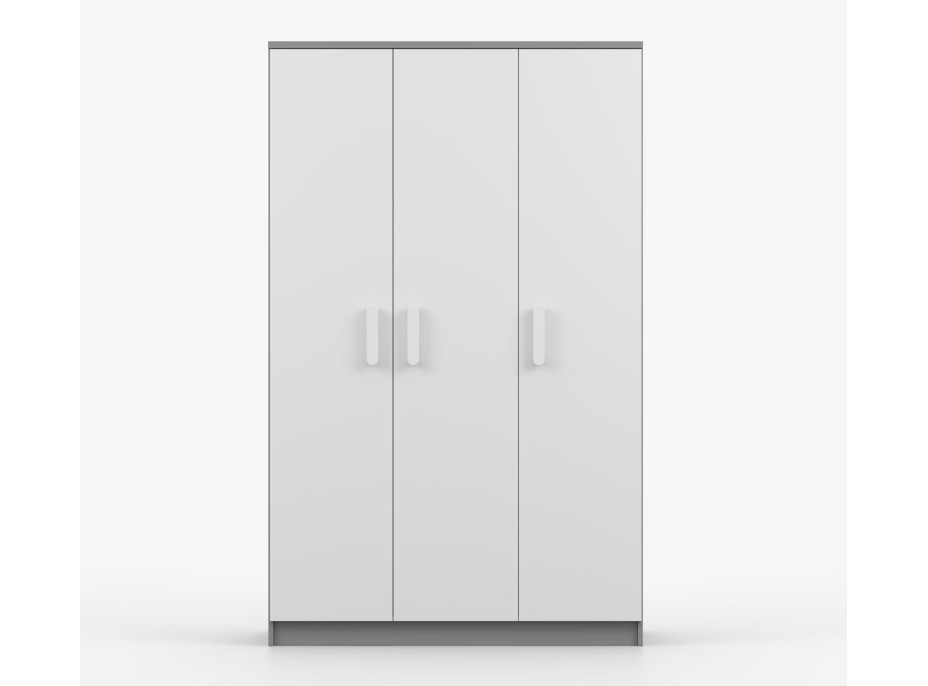 Šatní skříň SCOUT 120 - šedá/bílá (více variant)