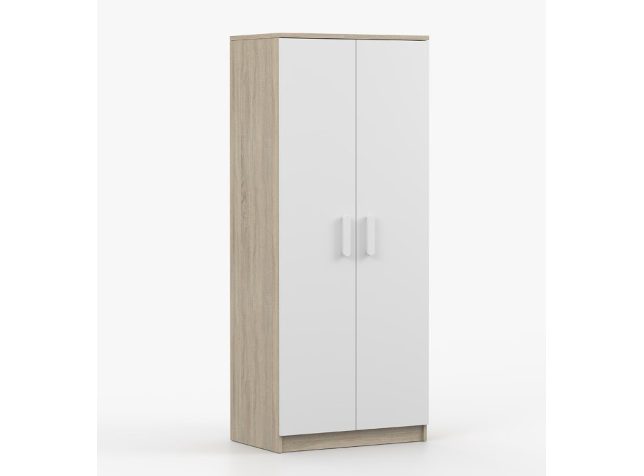 Šatní skříň SCOUT 80 - dub sonoma/bílá (více variant)