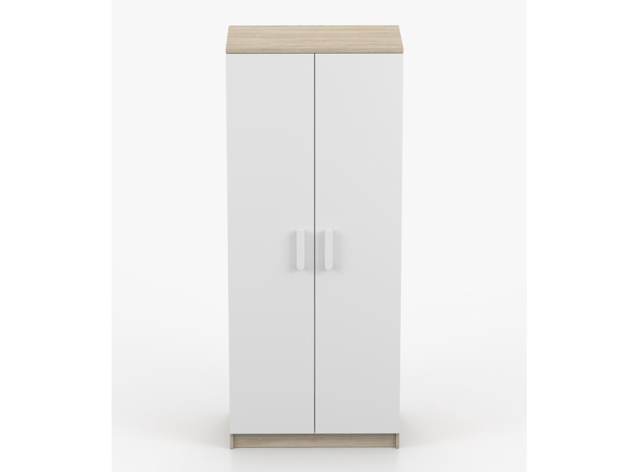 Šatní skříň SCOUT 80 - dub sonoma/bílá (více variant)
