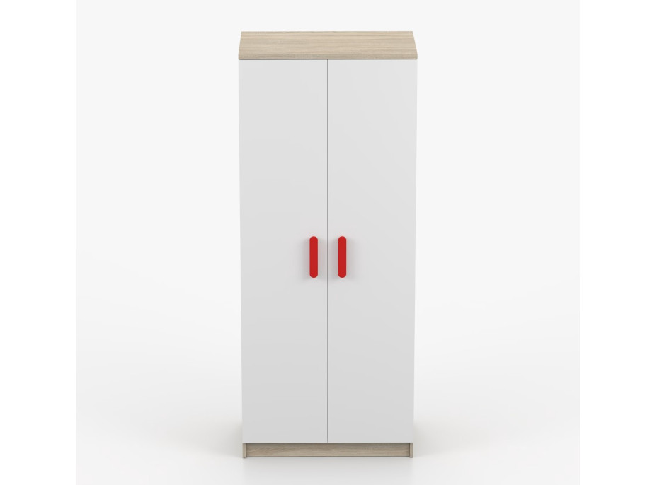 Šatní skříň SCOUT 80 - dub sonoma/bílá (více variant)
