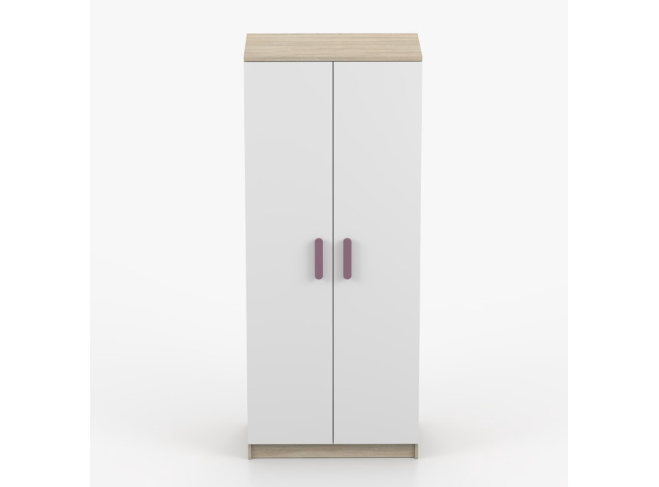 Šatní skříň SCOUT 80 - dub sonoma/bílá (více variant)