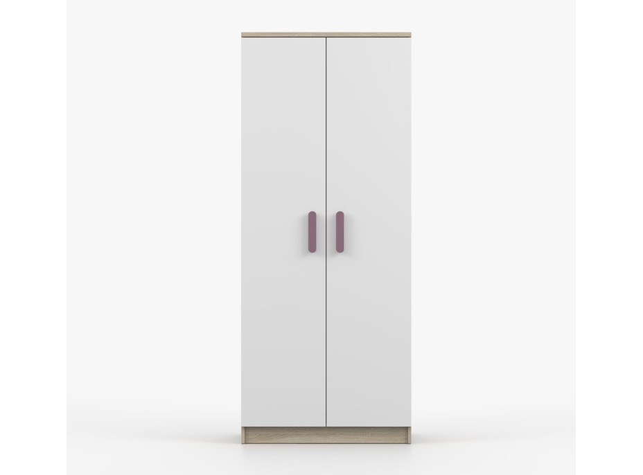 Šatní skříň SCOUT 80 - dub sonoma/bílá (více variant)