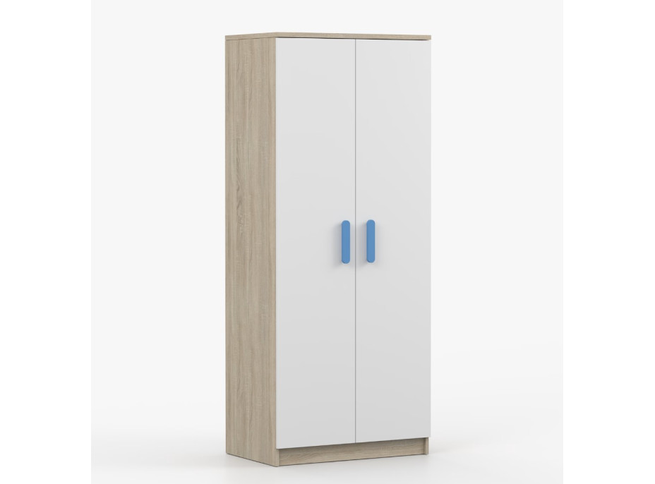 Šatní skříň SCOUT 80 - dub sonoma/bílá (více variant)