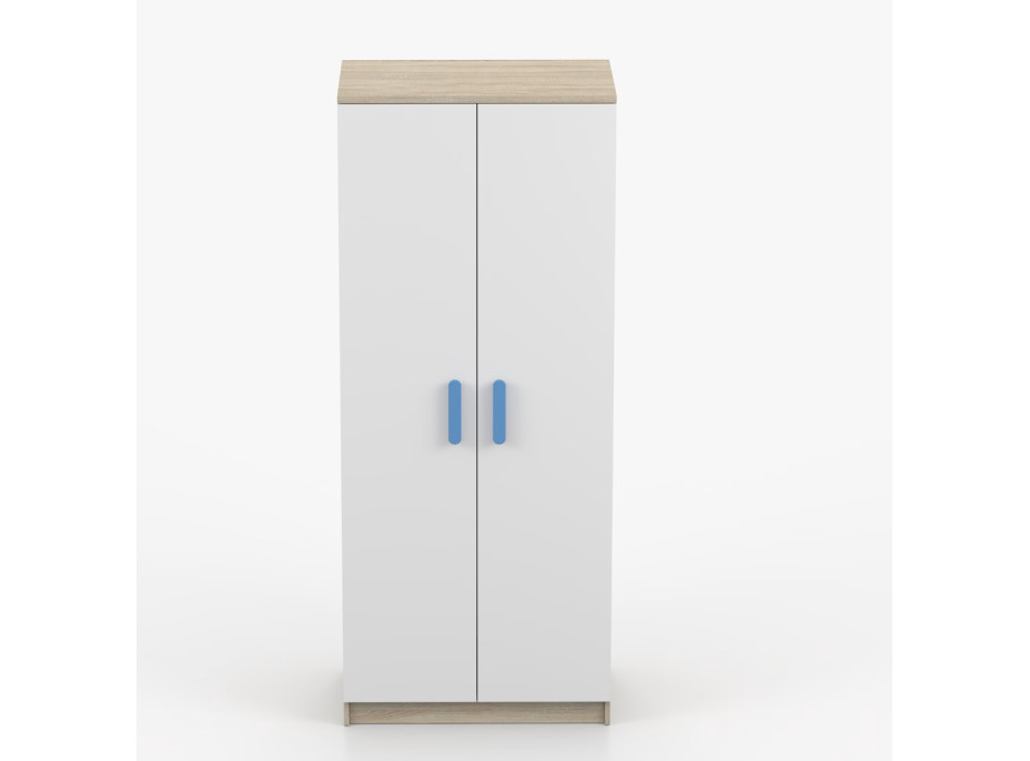 Šatní skříň SCOUT 80 - dub sonoma/bílá (více variant)