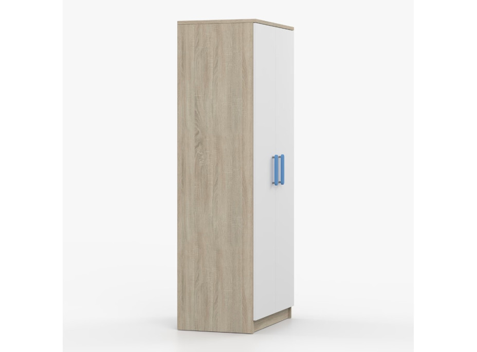 Šatní skříň SCOUT 80 - dub sonoma/bílá (více variant)