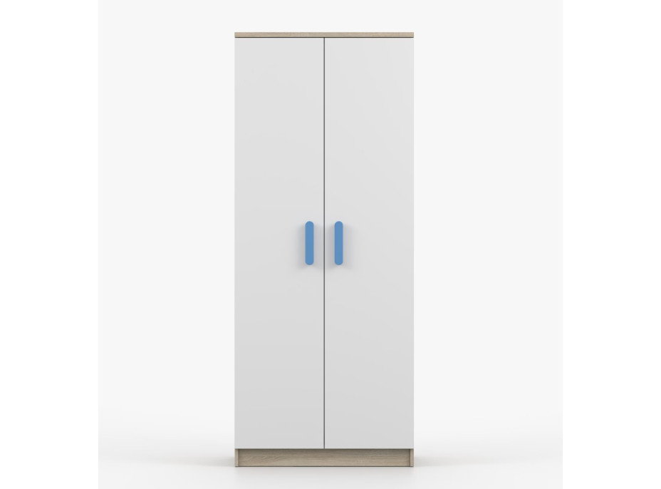 Šatní skříň SCOUT 80 - dub sonoma/bílá (více variant)