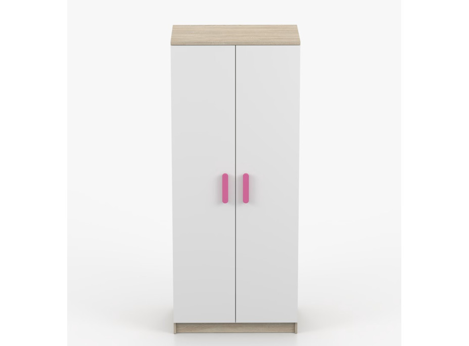 Šatní skříň SCOUT 80 - dub sonoma/bílá (více variant)