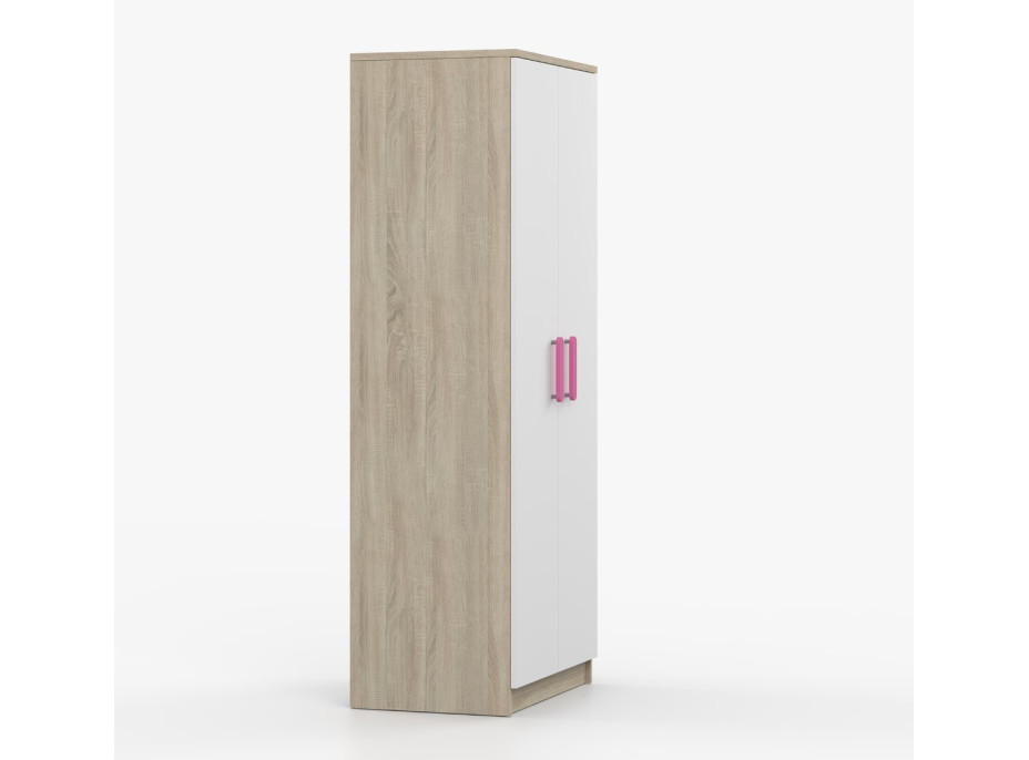 Šatní skříň SCOUT 80 - dub sonoma/bílá (více variant)