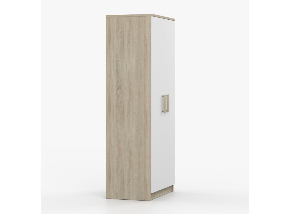 Šatní skříň SCOUT 80 - dub sonoma/bílá (více variant)