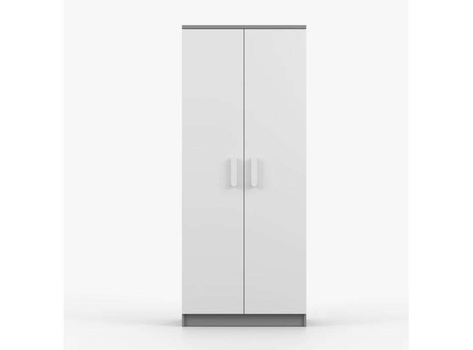 Šatní skříň SCOUT 80 - šedá/bílá (více variant)
