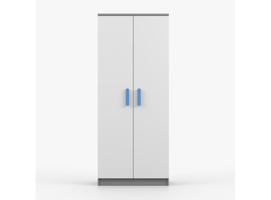 Šatní skříň SCOUT 80 - šedá/bílá (více variant)