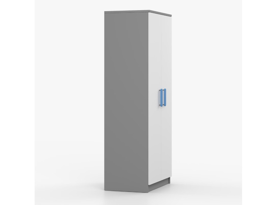 Šatní skříň SCOUT 80 - šedá/bílá (více variant)