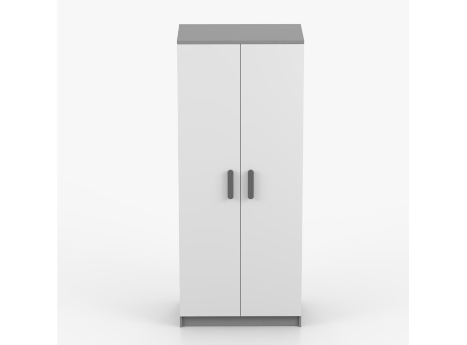 Šatní skříň SCOUT 80 - šedá/bílá (více variant)
