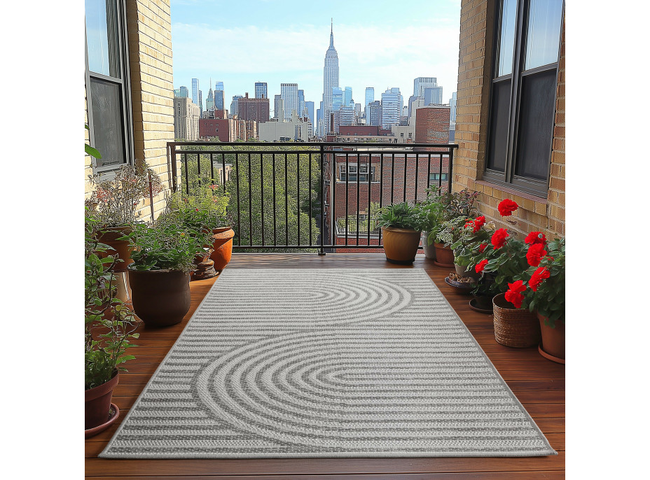 Kusový koberec Desert 1301 grey - na ven i na doma