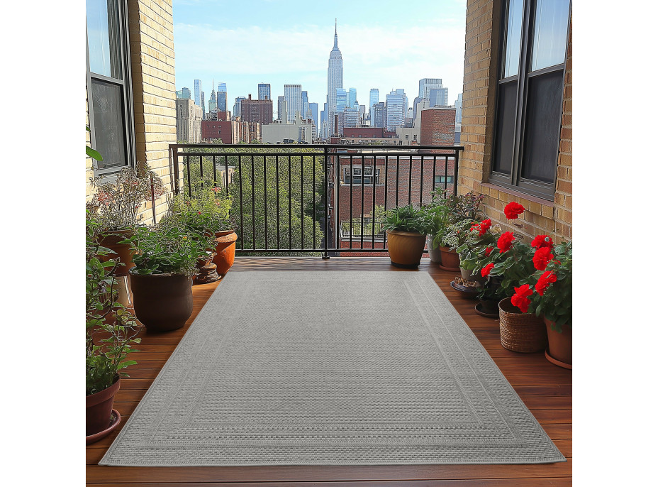 Kusový koberec Desert 1304 grey - na ven i na doma