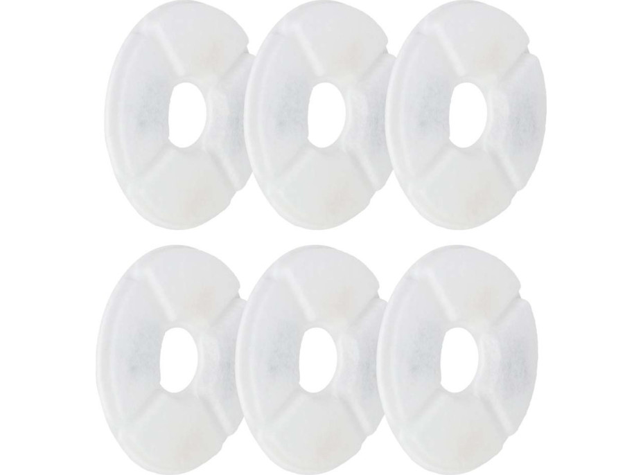 Náhradní filtry pro napáječku pro psy a kočky - sada 6 kusů