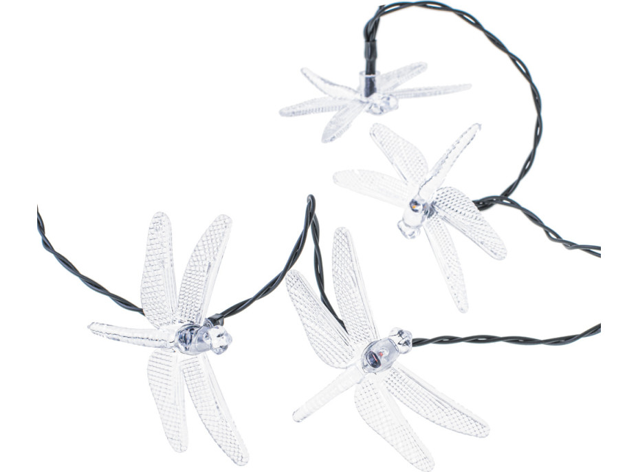 Solární zahradní osvětlení VÁŽKA - 6,5 m 30LED - multicolour