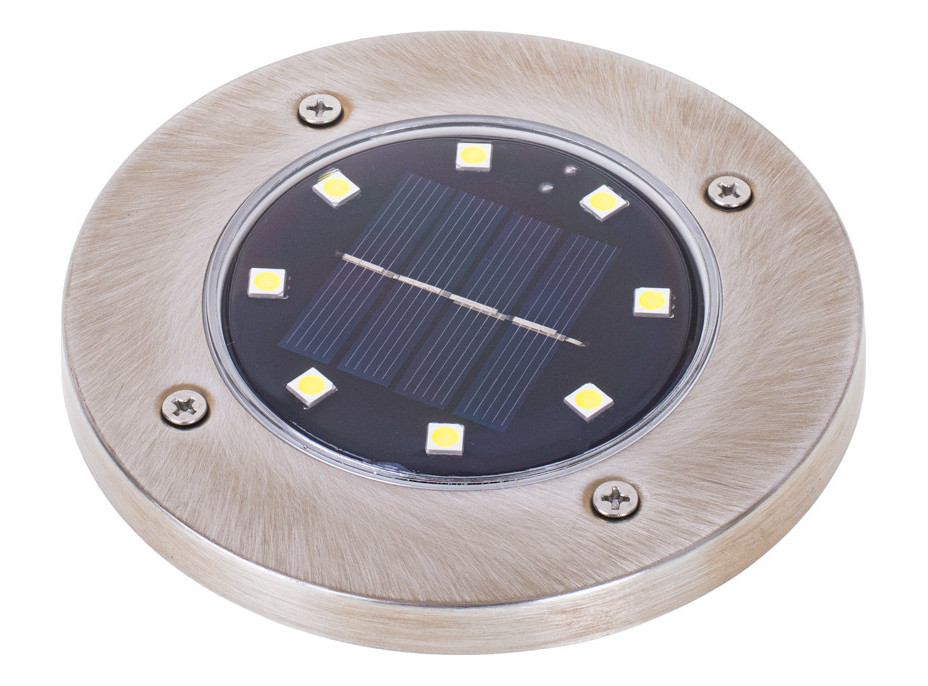 Solární zahradní světla 8 LED - 4 ks - teplá bílá