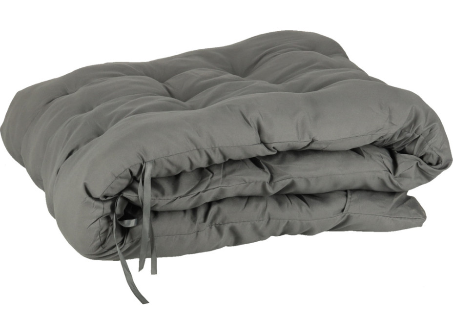 Zahradní lehátko LUARO s polštářem - šedé