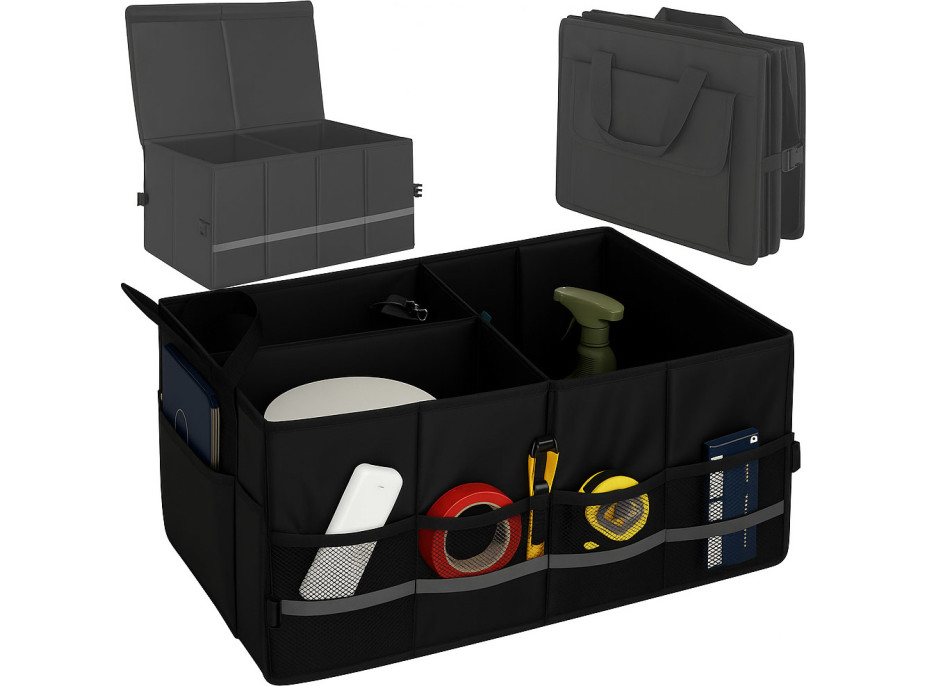 Brašna do kufru auta s reflexními prvky 60x35x30 cm