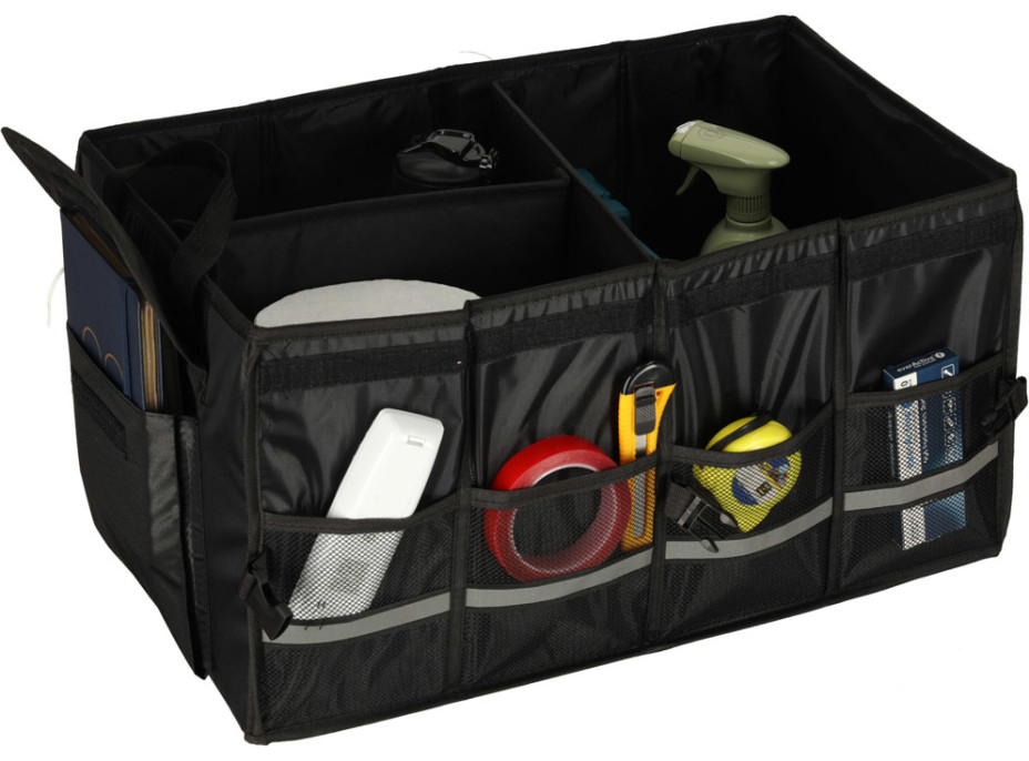 Brašna do kufru auta s reflexními prvky 60x35x30 cm