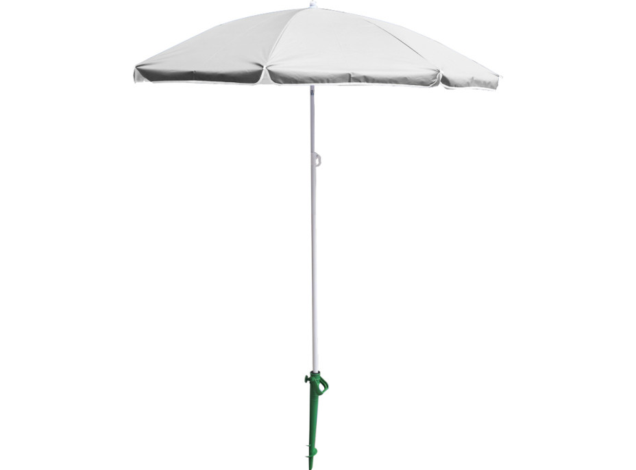 Plážový nastavitelný slunečník 150 cm - šedý
