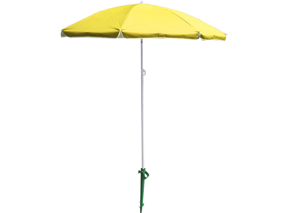 Plážový nastavitelný slunečník 150 cm - žlutý