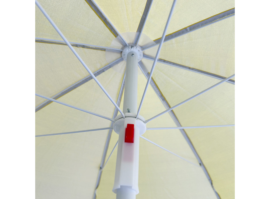 Plážový nastavitelný slunečník 150 cm - žlutý