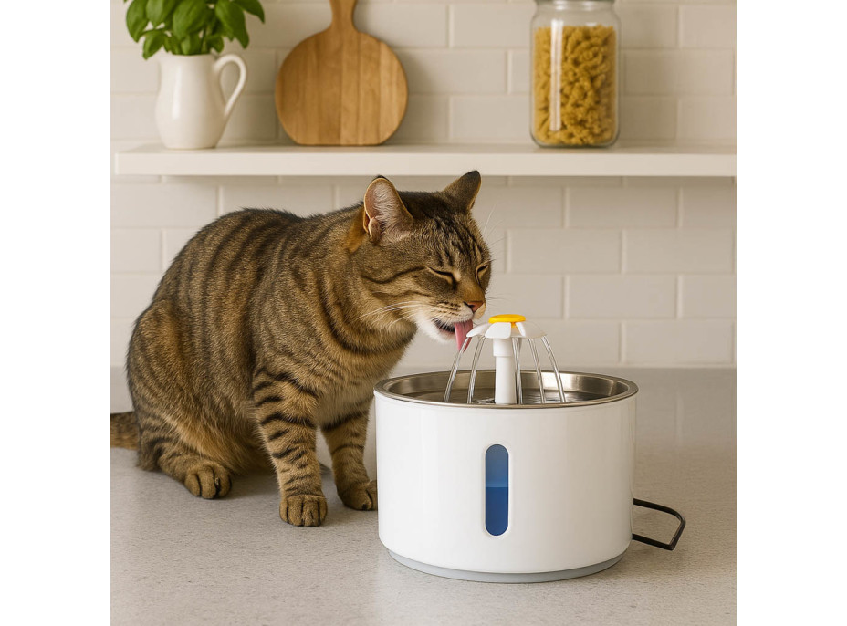 Automatická LED napáječka pro psy a kočky - 2,4l