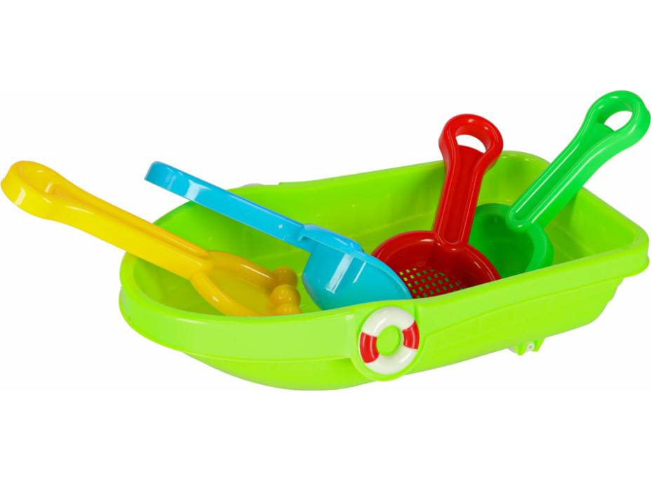 Sada formiček na písek Loď se stříkací pistolí - 12 kusů