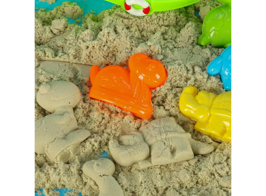 Sada formiček na písek Loď se stříkací pistolí - 12 kusů