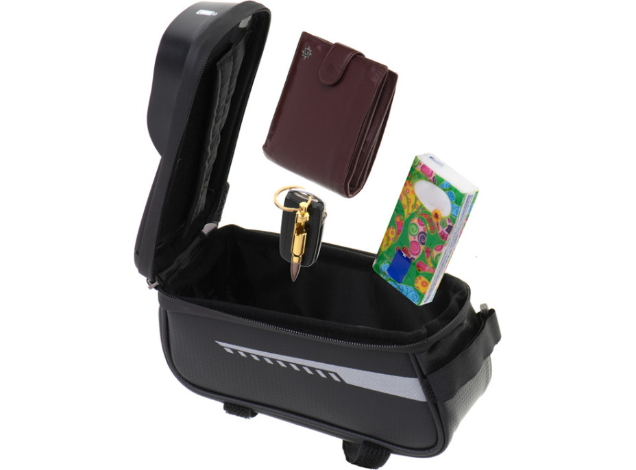 Vodotěsná brašna na kolo - držák na telefon