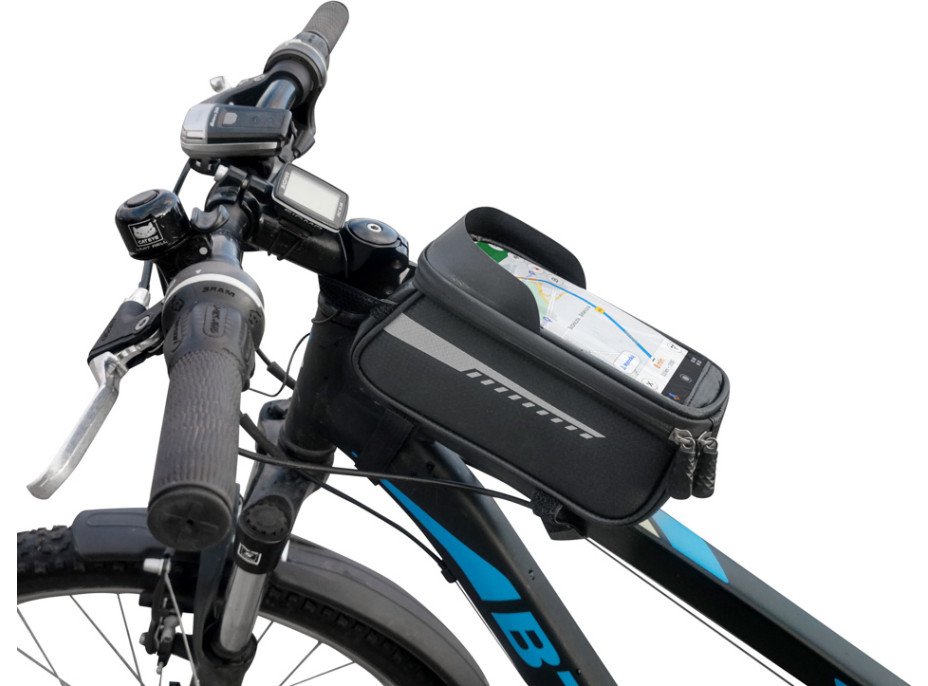 Vodotěsná brašna na kolo - držák na telefon