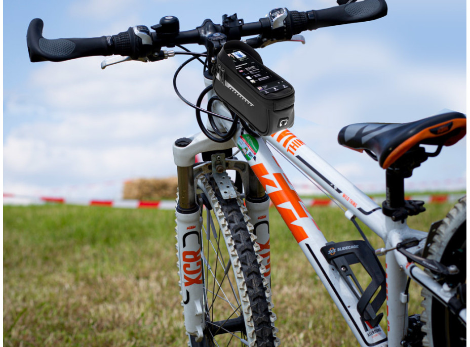 Vodotěsná brašna na kolo - držák na telefon