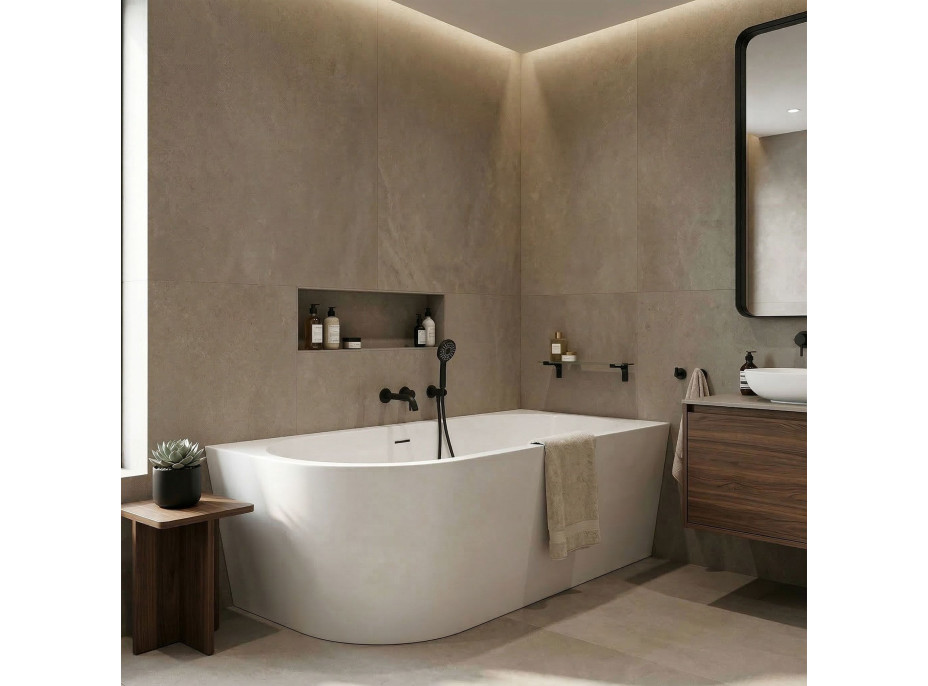 (KOPIE) Rohová akrylová vana SYDNEY 170cm