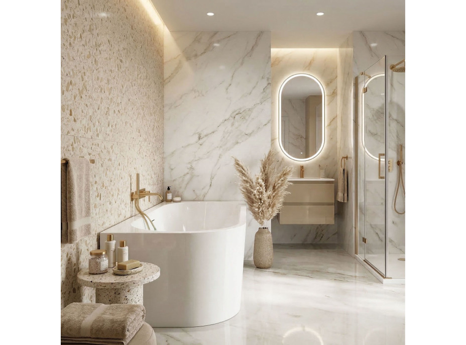 (KOPIE) Rohová akrylová vana SYDNEY 170cm