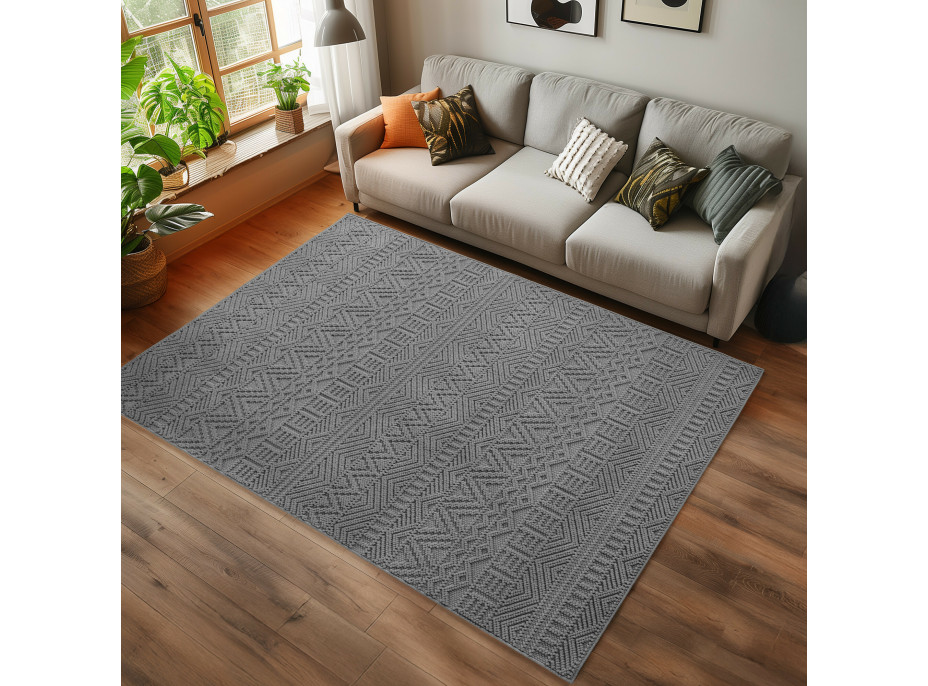 Kusový koberec Helix 2202 silver