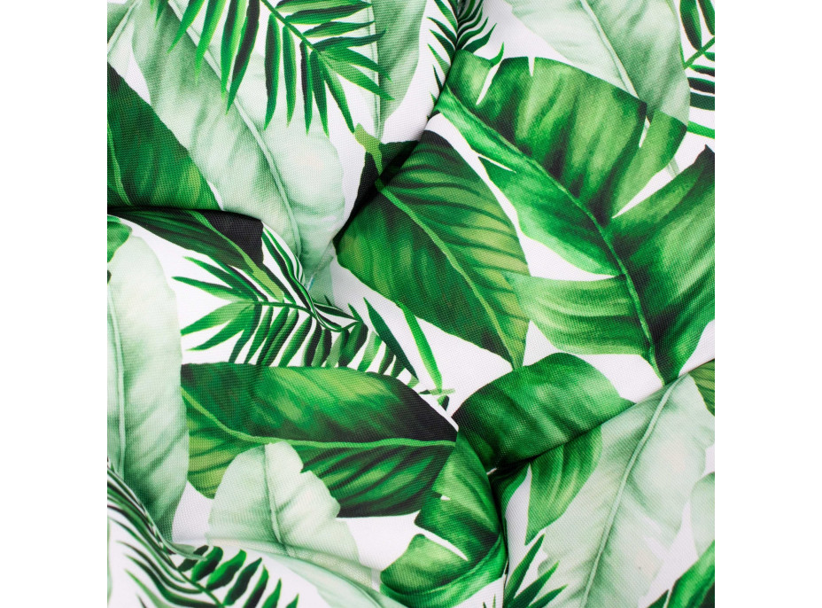 Voděodolný polštář do zahradního křesla ACAPULCO 90x105 cm - Listy banánovníku - zelené