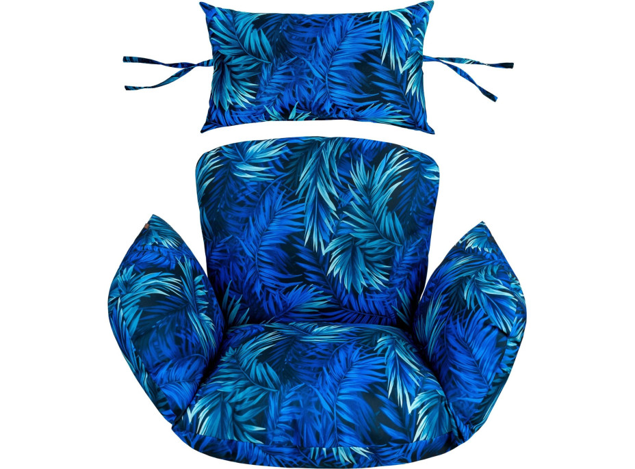 Sedací polštář PRIMA do závěsného houpacího křesla - Blue Passion