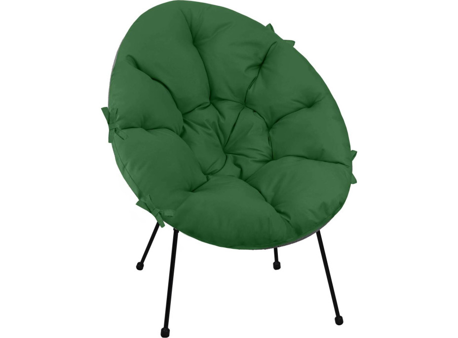 Voděodolný polštář do zahradního křesla ACAPULCO 90x105 cm - zelený