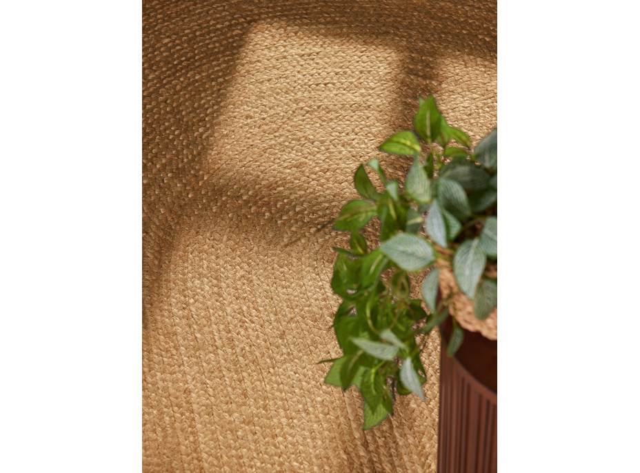 Kusový koberec Jute Braided 106005 Gold ovál