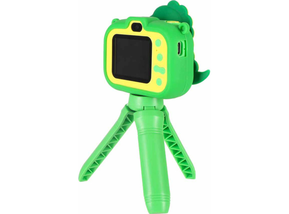 Dětský digitální fotoaparát na stativu Dinosaurus - zelený