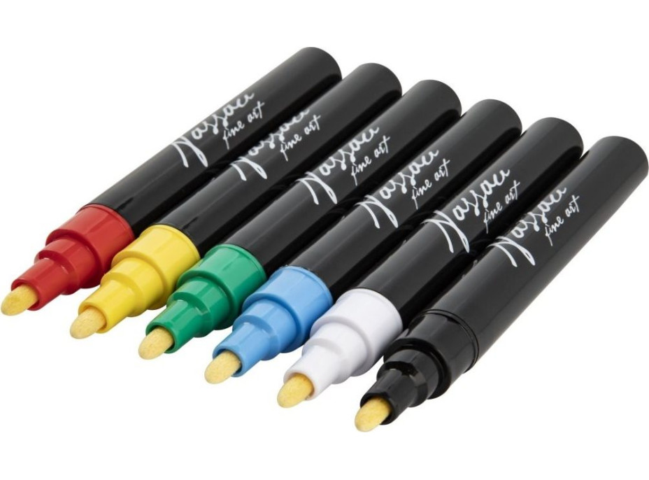 GRAFIX Křídové fixy na okna – sada 6 barev