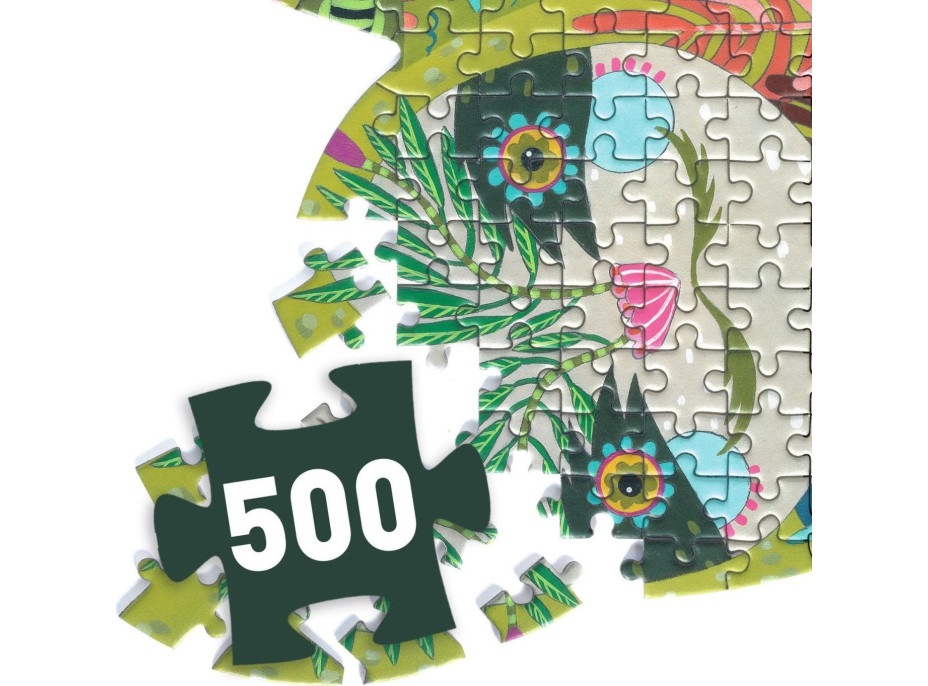 DJECO Obrysové puzzle Lenochod 500 dílků